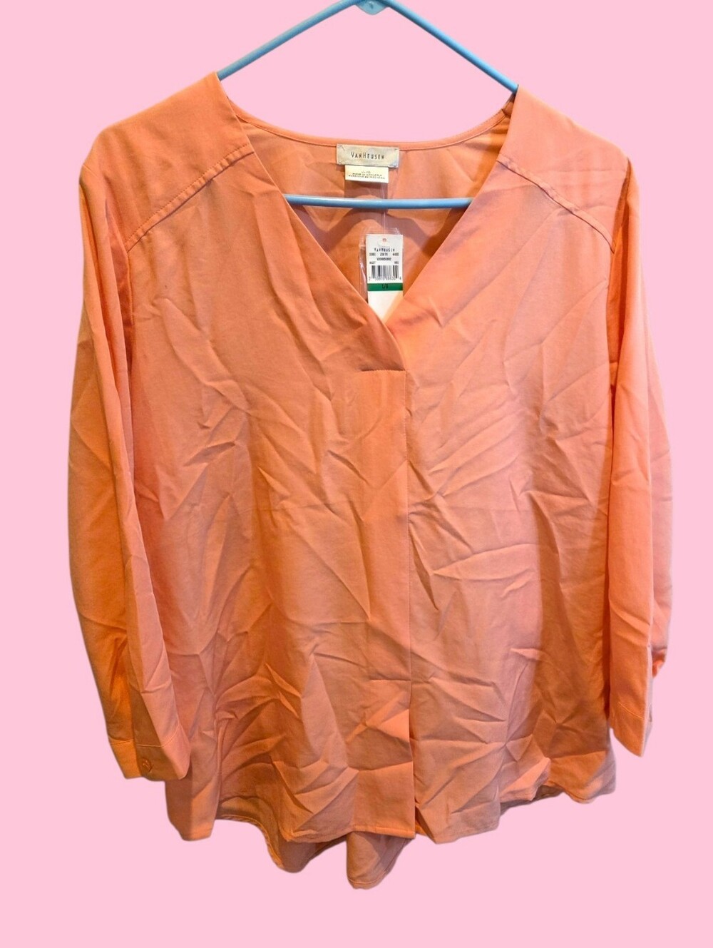 Orange Van Heusen Blouse
